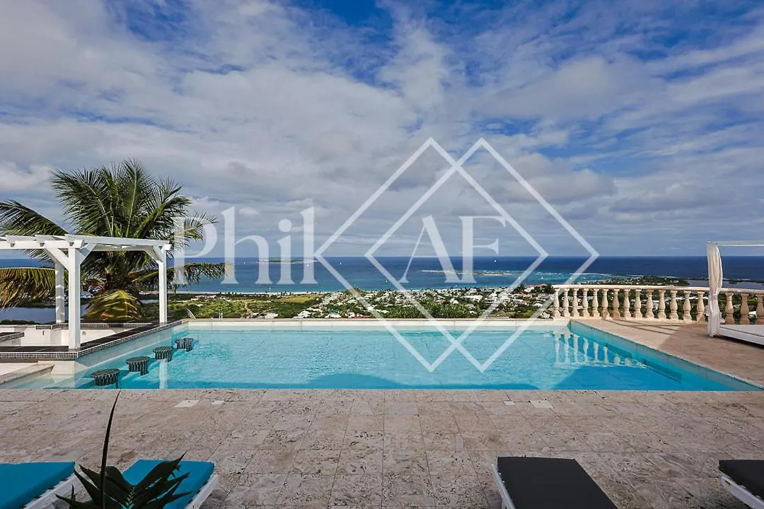 Fantastic View 4 Bed-Rooms Villa At Orient Beach Quarter of Orleans